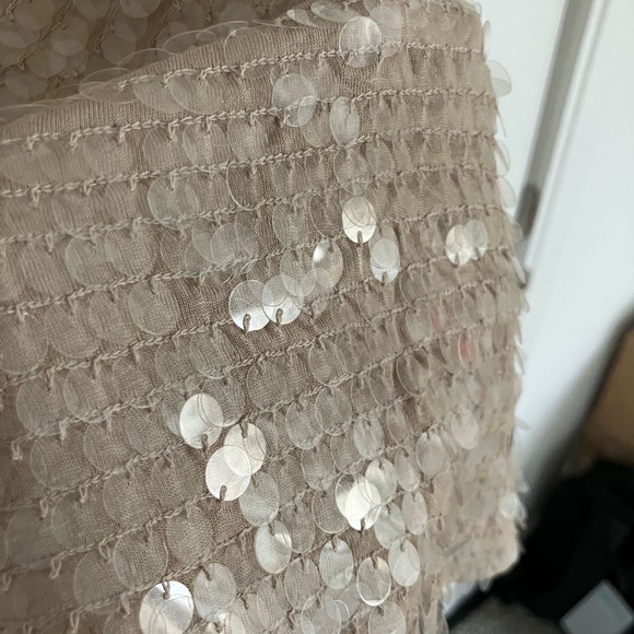 Banana Republic Shimmering Tan Sequin Dress - Picture 3 of 7